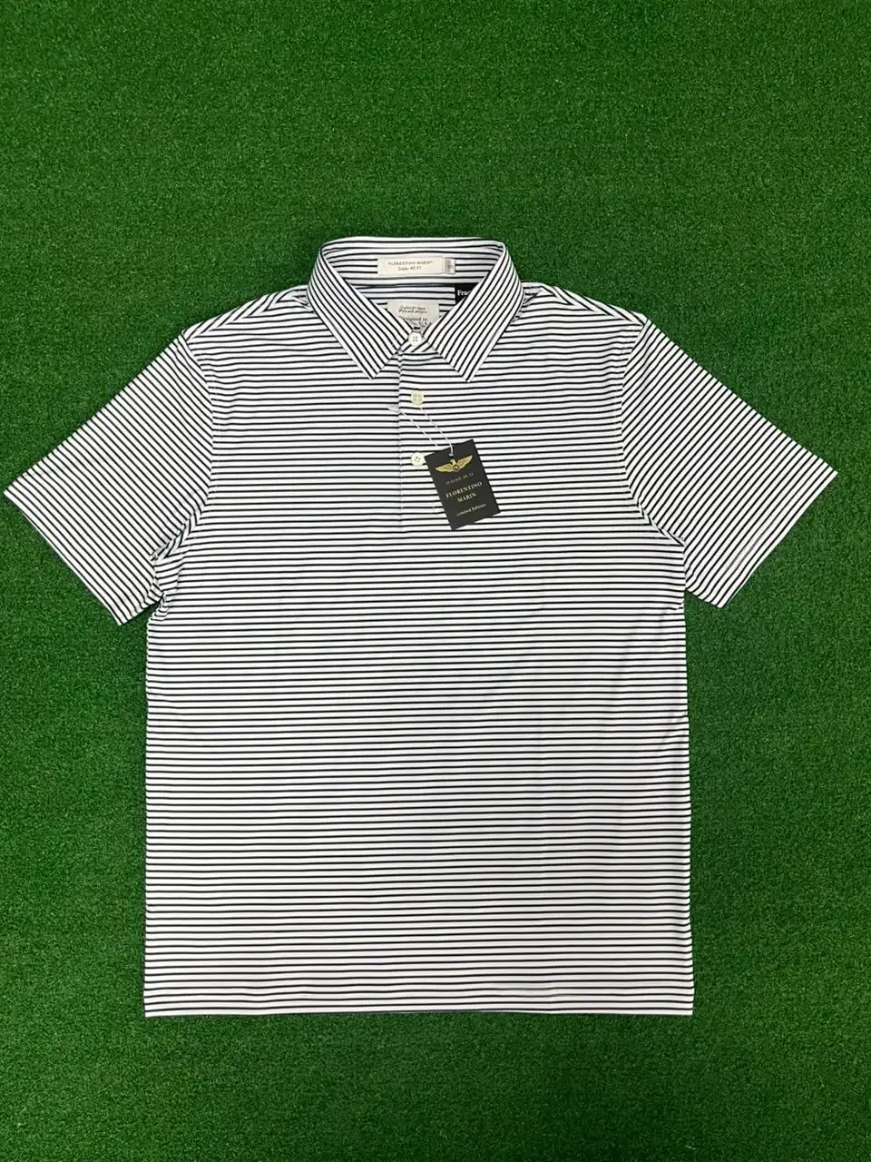 FM Coastal Stripe Polo – Midnight Stripe - Image 2