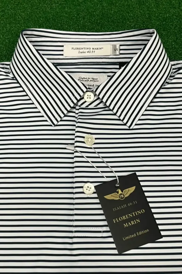 FM Coastal Stripe Polo – Midnight Stripe